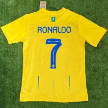 RONALDO #7 Al Nassr 1:1 Quality Home Yellow Fans Jersey 2023/24 ★★