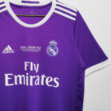 2016/17 RM Purple Away Retro Soccer Jersey 带胸前小字