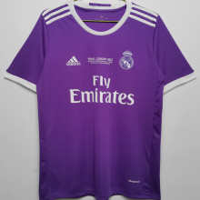 2016/17 RM Purple Away Retro Soccer Jersey 带胸前小字