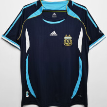 2006 Argentina Away Retro Fans Soccer Jersey