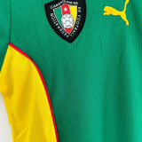 1998 Cameroun Home Green Retro Soccer Jersey