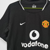 2003/04 M Utd Away Black Retro Soccer Jersey