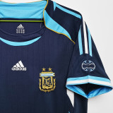 2006 Argentina Away Retro Fans Soccer Jersey