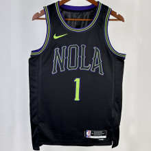 2023/24 Pelicans WILLIAMSON #1 Black City Edition NBA Jerseys