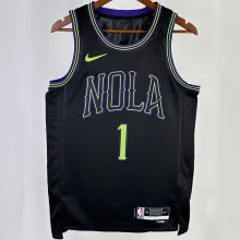 2023/24 Pelicans WILLIAMSON #1 Black City Edition NBA Jerseys