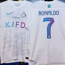 RONALDO #7 Al  Al Nassr Third White Fans Soccer Jersey 2023/24 ★★