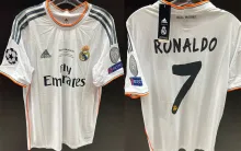 RONALDO # 7 RM Home Retro Jersey 2013/14 (Have All Patch) (9) 全套章 +2014胸前小字 ★★