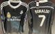 RONALDO # 7 RM Black Dragon Retro Long Sleeve Jersey 2014/15 (Have All Patch) (2014+10) 全套章 ★★