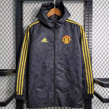 2023/24 M Utd Black Windbreaker