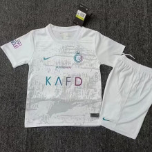 2023/24 Al Nassr Third White Kids Soccer Jersey