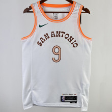 2023/24 Spurs PARKER #9 White City Edition NBA Jerseys