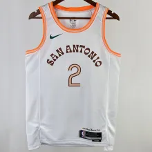 2023/24 Spurs LEONARD #2  White City Edition NBA Jerseys