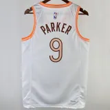 2023/24 Spurs PARKER #9 White City Edition NBA Jerseys