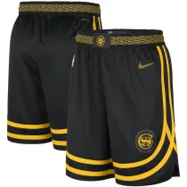 2023/24 Warriors Black NBA Cotton Pants