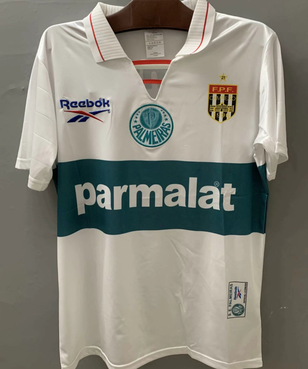 1997 Palmeiras White Retro Jersey