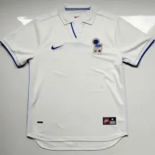 1998 Italy Away Wihte Retro Soccer Jersey