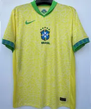 2024/25 Brazil 1:1 Quality Home Yellow Fans Jersey