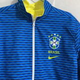 2024/25 Brazil Yellow And Blue Reversible Windbreaker 双面