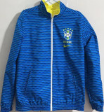 2024/25 Brazil Yellow And Blue Reversible Windbreaker 双面