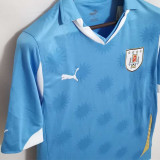 2010 Uruguay Home Blue Retro Soccer Jersey