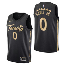 2024 Toronto Raptors DAVIS JR. #0 Black NBA Jerseys