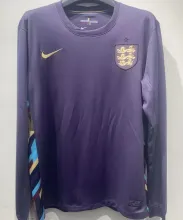2024/25 England Away Long Sleeve Soccer Jersey