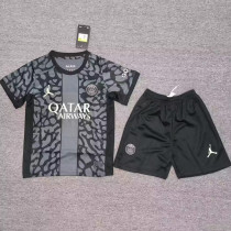 2023/24 PSG Third Black Kids Soccer Jersey