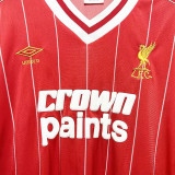 1981/82 LFC Home Red Retro Long Sleeve Soccer Jersey