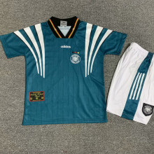 1996 Germany Away Retro Kids Soccer Jersey