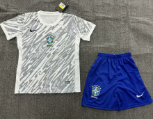2024/25 Brazil GK Kids Soccer Jersey