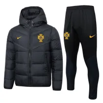 2024 Portugal Black Cotton Jacket （A Set）