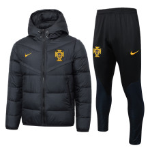 2024 Portugal Black Cotton Jacket （A Set）