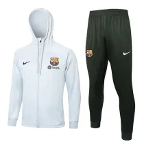 2024 BA Light Gray Hoody Zipper Jacket Tracksuit