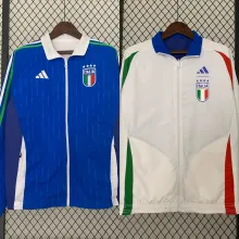 2024 Italy Blue White Reversible Windbreaker 双面