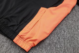 2024 MS Black Hoody Zipper Jacket