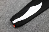 2024 MS Black Hoody Zipper Jacket