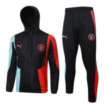 2024 Man City Black Hoody Zipper Jacket