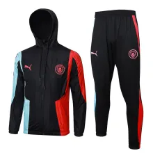 2024 Man City Black Hoody Zipper Jacket
