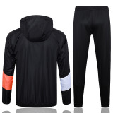 2024 MS Black Hoody Zipper Jacket