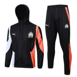 2024 MS Black Hoody Zipper Jacket