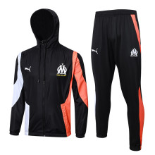 2024 MS Black Hoody Zipper Jacket