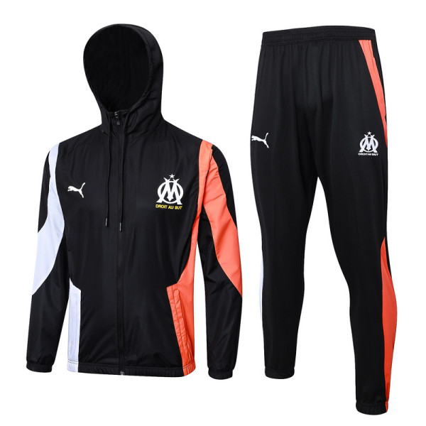 2024 MS Black Hoody Zipper Jacket