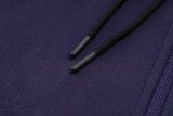 2024 PSG Dark Purple Hoody Zipper Jacket Tracksuit