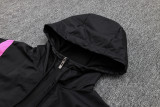 2024 AC Black Hoody Zipper Jacket