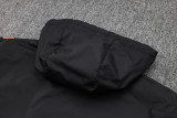 2024 MS Black Hoody Zipper Jacket