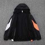 2024 MS Black Hoody Zipper Jacket
