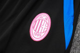 2024 AC Black Hoody Zipper Jacket