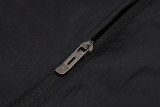 2024 MS Black Hoody Zipper Jacket