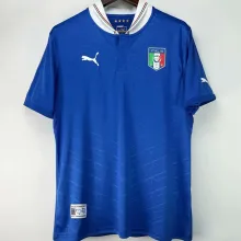 2012 Italy Home Blue Retro Soccer Jersey