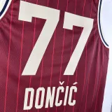 2024 ALL-STAR DONCIC #77 Red NBA Jerseys